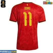 Belgien Jeremy Doku #11 Heimtrikot EM 2024 Kurzarm